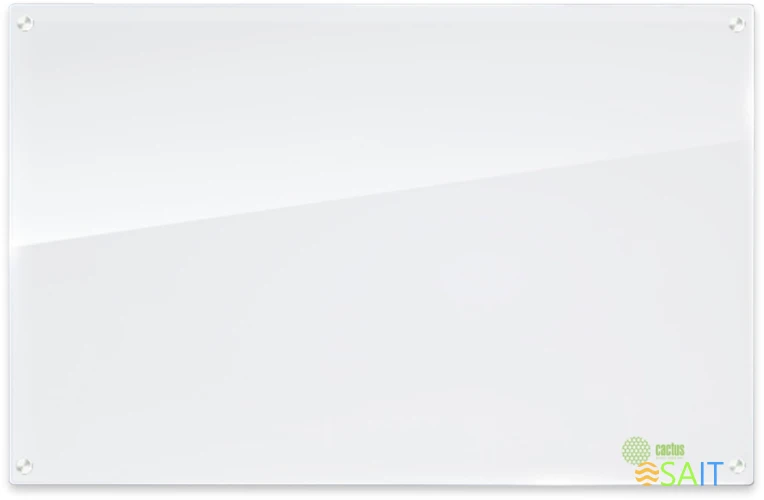 Доска стеклянная Cactus CS-GBD-65X100-UWT-TM Сквозное крепление стекло ультра белый 65x100см стекло крепления