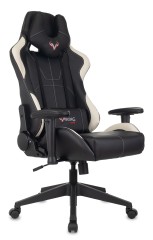 Кресло игровое Zombie VIKING 5 AERO черный/белый экокожа с подголов. крестов. пластик