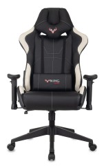 Кресло игровое Zombie VIKING 5 AERO черный/белый экокожа с подголов. крестов. пластик
