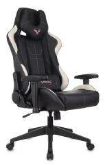 Кресло игровое Zombie VIKING 5 AERO черный/белый экокожа с подголов. крестов. пластик