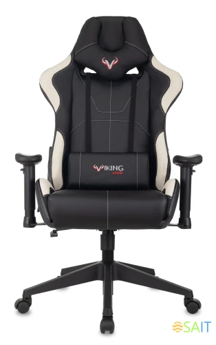 Кресло игровое Zombie VIKING 5 AERO черный/белый эко.кожа с подголов. крестов. пластик