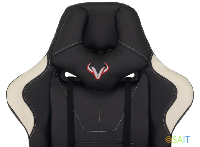 Кресло игровое Zombie VIKING 5 AERO черный/белый эко.кожа с подголов. крестов. пластик