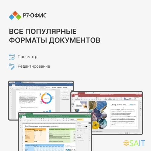 Офисное приложение Р7-Офис Для Малого бизнеса (R7DT.RTL.15.1Y.BE)