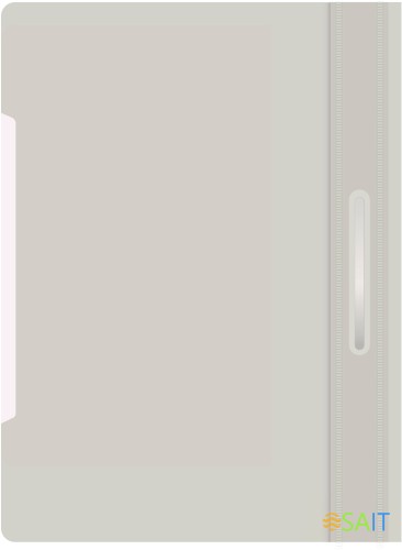 Папка-скоросшиватель Бюрократ Economy -PSE20GREY A4 прозрач.верх.лист пластик серый