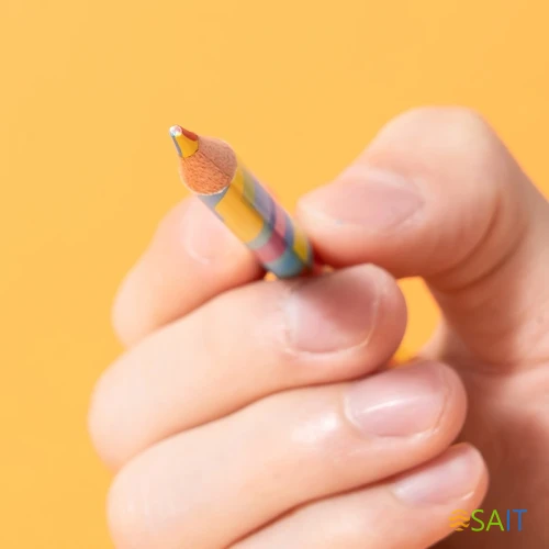 Карандаши цв. Deli EC141 Colorwow 3мм трехгран. туба (28шт) 28 карандашей