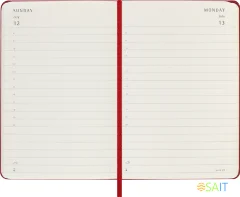 Ежедневник Moleskine CLASSIC Pocket 90x140мм 400стр. красный