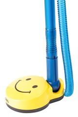 Ручка шариков. автоматическая Deli EQ50-BL синий/прозрачный d=0.7мм син. черн. на подставке резин. манжета