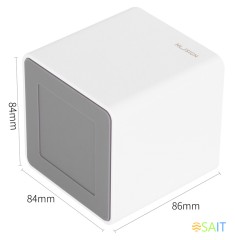 Подставка Deli ENS011WHITE Nusign 2отд. для письменных принадлежностей 84х84х86мм белый пластик