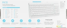 Клавиатура A4Tech Fstyler FK15 белый USB (FK15 WHITE)