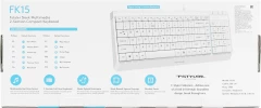 Клавиатура A4Tech Fstyler FK15 белый USB (FK15 WHITE)