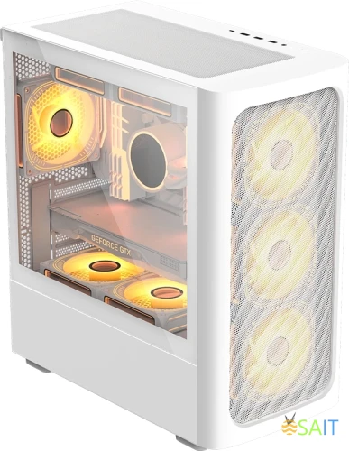 Корпус Formula Air Mesh G3 белый без БП mATX 7x120mm 5x140mm 2xUSB2.0 1xUSB3.0 audio bott PSU