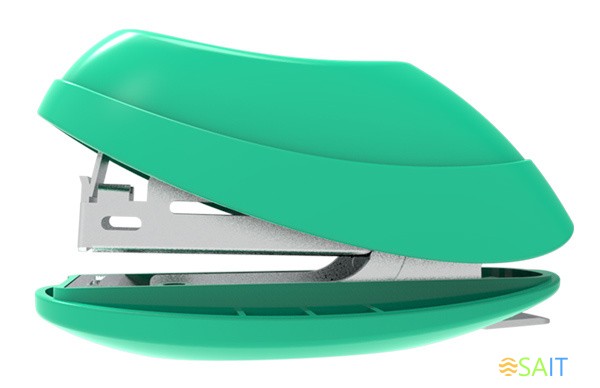 Комплект степлер+скобы Deli E0220 Explora N10 (15листов) встроенный антистеплер ассорти закрытый блистер