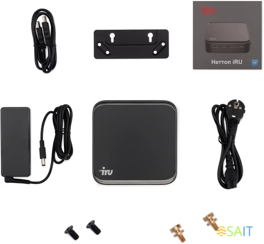 Неттоп IRU 310TLCN i5 1135G7 (2.4) 16Gb SSD512Gb Iris Xe noOS GbitEth WiFi BT черный (1975175)