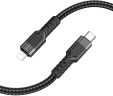 Кабель Hoco U110 iP PD USB Type-C (m)-Lightning (m) 1.2м черный коробка