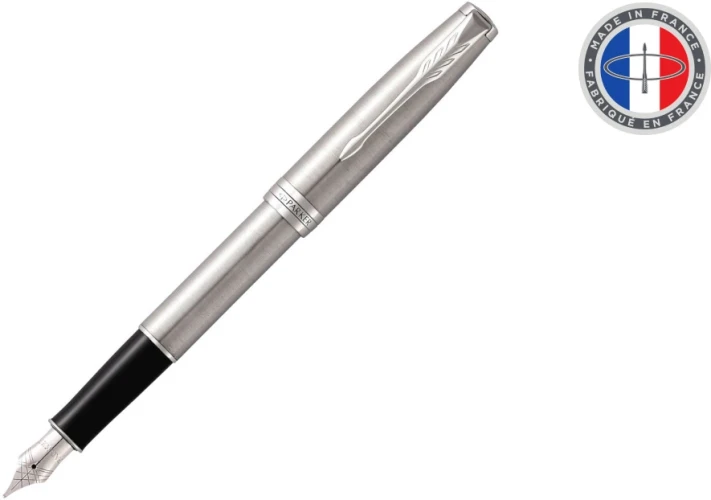 Ручка перьев. Parker Sonnet Core F526 (1931509) Stainless Steel CT F сталь нержавеющая