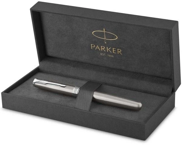 Ручка перьев. Parker Sonnet Core F526 (1931509) Stainless Steel CT F сталь нержавеющая