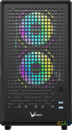 Корпус Formula Air Mesh G2 черный без БП mATX 4x120mm 2x140mm 2xUSB3.0 audio bott PSU