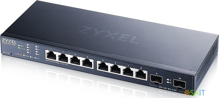 Коммутатор Zyxel NebulaFlex XMG1915-10E-EU0101F (L3) 8x2.5Гбит/с 2SFP+ 8PoE++ 130W управляемый