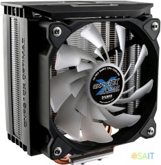 Устройство охлаждения(кулер) Zalman CNPS10X Optima II RGB Soc-AM5/AM4/1151/1200/2066/1700 черный/белый 4-pin 17-27dB Al+Cu 180W 740gr Ret (CNPS10X OPTIMA II BLACK RGB)
