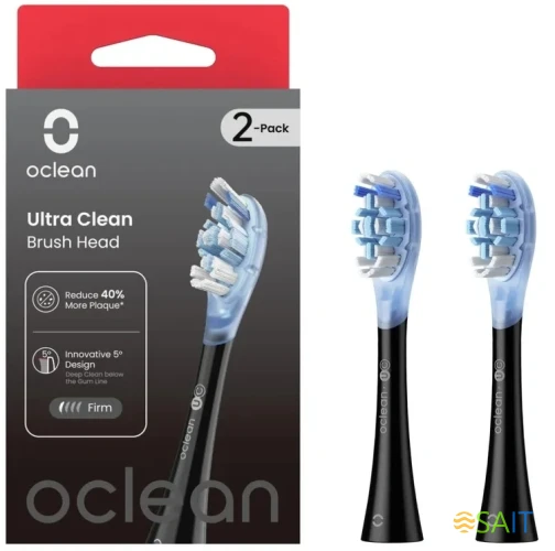 Насадка для зубных щеток Oclean UC02 Black (упак.:2шт)