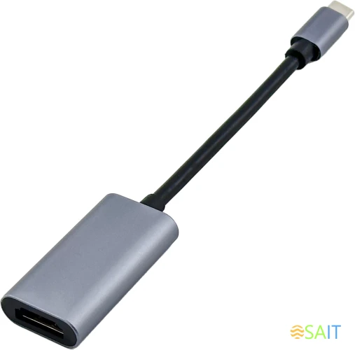 Переходник Buro ver1.4 USB Type-C (m) HDMI (f) 0.1м (BU-TYPEC-HDMI(F)) серый (пакет)