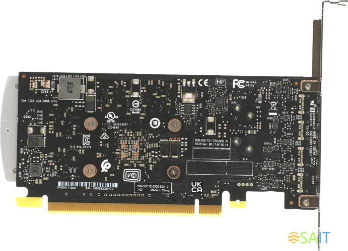 Видеокарта PNY PCI-E 3.0 T1000 NVIDIA T1000 4Gb 128bit GDDR6 1065/10000 mDPx4 HDCP Bulk low profile