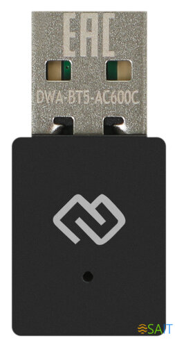 Сетевой адаптер Wi-Fi + Bluetooth Digma DWA-BT5-AC600C AC600 USB 2.0 (ант.внутр.) 1ант.