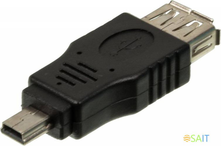 Переходник Ningbo mini USB B (m) USB A(f)