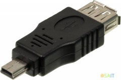 Переходник Ningbo mini USB B (m) USB A(f)