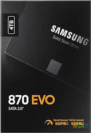 Накопитель SSD Samsung SATA-III 4TB MZ-77E4T0BW 870 EVO 2.5"