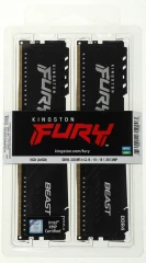 Память DDR4 2x8Gb 3200MHz Kingston KF432C16BBK2/16 Fury Beast Black RTL Gaming PC4-25600 CL16 DIMM 288-pin 1.35В kit dual rank с радиатором Ret