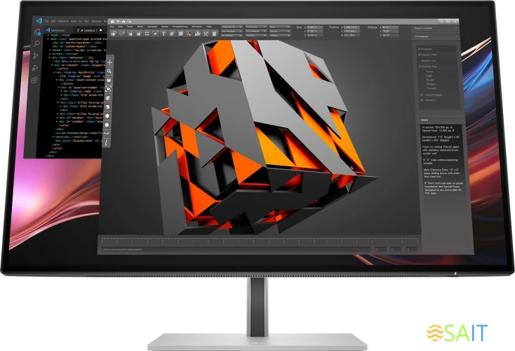 Монитор HP 27" Series 7 Pro 727pu черный IPS LED 16:9 HDMI матовая HAS Piv 400cd 178гр/178гр 2560x1440 120Hz FreeSync Premium DP Quad 2K (1440p) USB 7кг