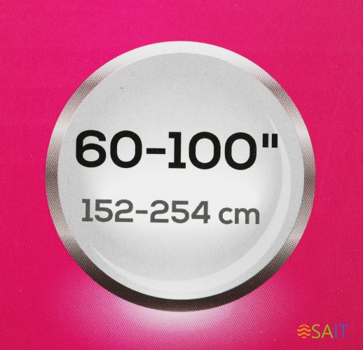 Кронштейн для телевизора Ultramounts UM815F черный 60"-100" макс.75кг настенный фиксированный