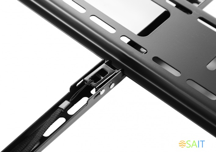 Кронштейн для телевизора Ultramounts UM815F черный 60"-100" макс.75кг настенный фиксированный