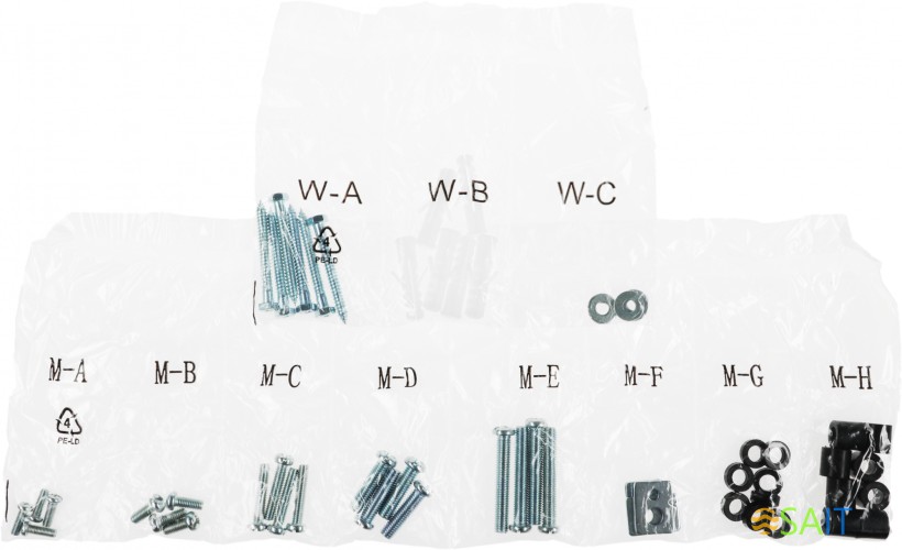 Кронштейн для телевизора Ultramounts UM815F черный 60"-100" макс.75кг настенный фиксированный