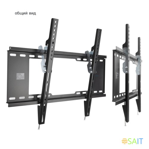 Кронштейн для телевизора Kromax IDEAL-102 черный 32"-90" макс.40кг настенный наклон