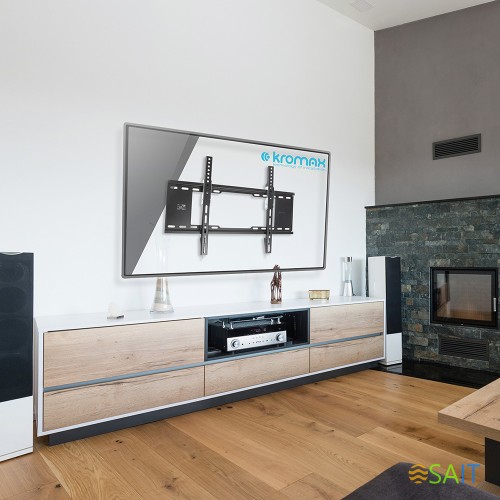 Кронштейн для телевизора Kromax IDEAL-102 черный 32"-90" макс.40кг настенный наклон