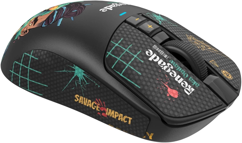 Мышь A4Tech Bloody R72 Ultra Duo черный/рисунок оптическая 20000dpi беспров. USB/USB-C 6but (R72 ULTRA DUO RENEGADEMIDNIGHT)