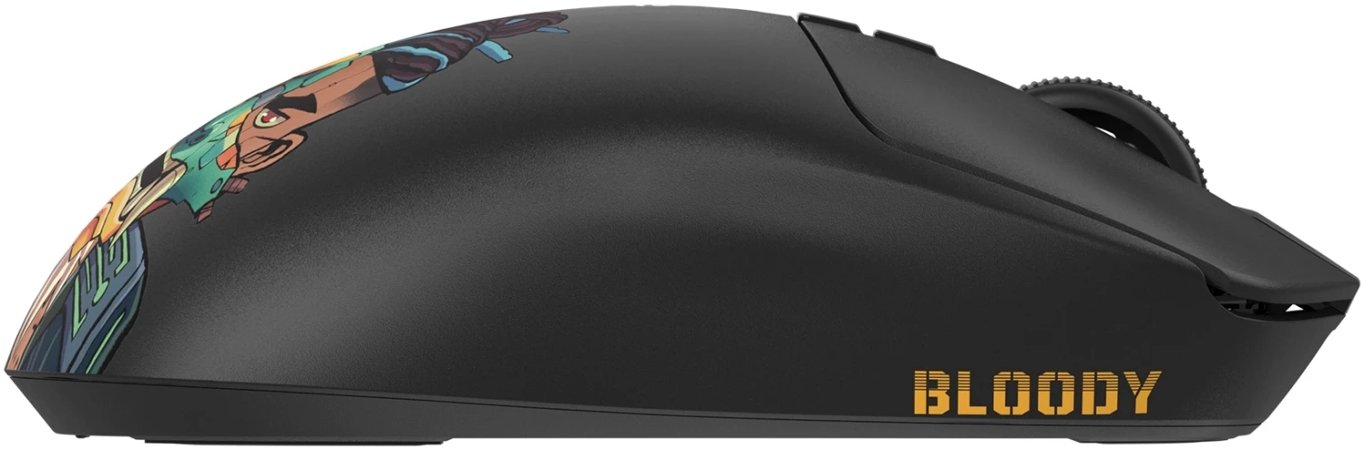 Мышь A4Tech Bloody R72 Ultra Duo черный/рисунок оптическая 20000dpi беспров. USB/USB-C 6but (R72 ULTRA DUO RENEGADEMIDNIGHT)