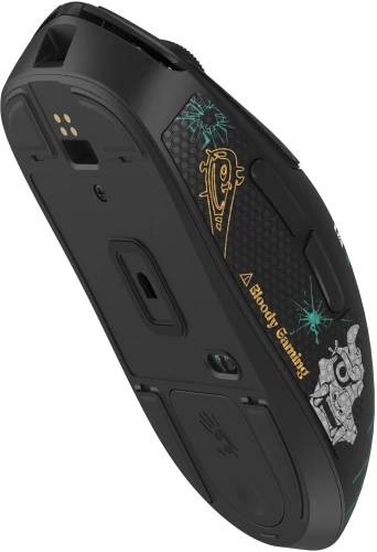 Мышь A4Tech Bloody R72 Ultra Duo черный/рисунок оптическая 20000dpi беспров. USB/USB-C 6but (R72 ULTRA DUO RENEGADEMIDNIGHT)