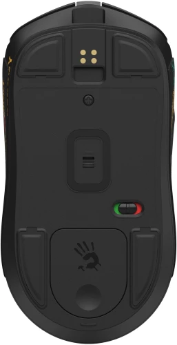 Мышь A4Tech Bloody R72 Ultra Duo черный/рисунок оптическая 20000dpi беспров. USB/USB-C 6but (R72 ULTRA DUO RENEGADEMIDNIGHT)