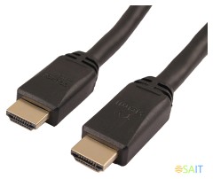 Кабель аудио-видео LAZSO WH-111 HDMI (m)/HDMI (m) 20м. позолоч.конт. черный (WH-111(20M))