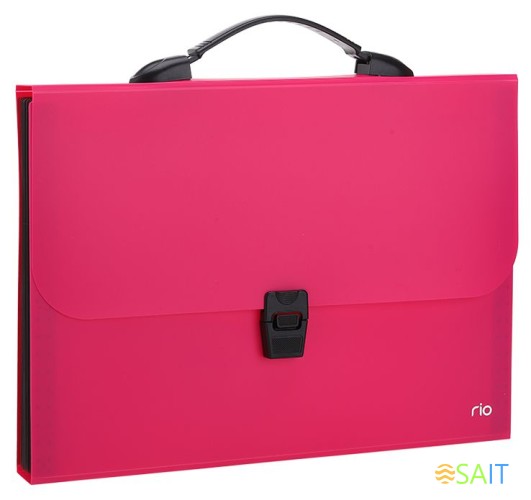 Папка-портфель Deli Rio EB40302 13 отдел. A4 полипропилен 0.6мм ассорти