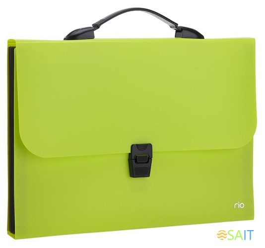 Папка-портфель Deli Rio EB40302 13 отдел. A4 полипропилен 0.6мм ассорти