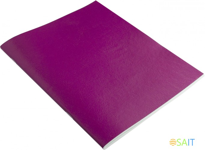 Тетрадь Buro 96л. клет. A5 202х163 1диз. бумвинил скоба