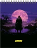 Блокнот Silwerhof A5 обложка картон 60л клетка гребень Одинокий воин (2шт)