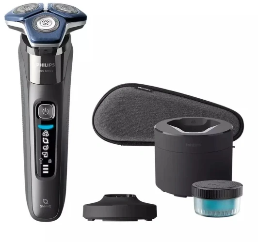 Бритва роторная Philips Series 7000 S7887/55 реж.эл.:3 питан.:аккум. черный/синий