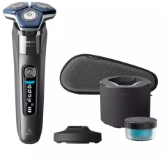 Бритва роторная Philips Series 7000 S7887/55 реж.эл.:3 питан.:аккум. черный/синий
