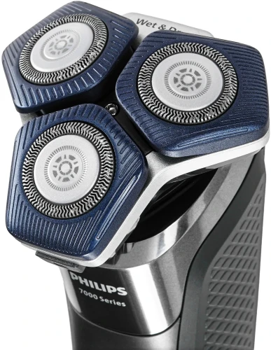 Бритва роторная Philips Series 7000 S7887/55 реж.эл.:3 питан.:аккум. черный/синий