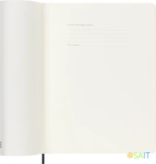 Еженедельник Moleskine CLASSIC SOFT WKNT XL 190х250мм 144стр. мягкая обложка синий сапфир